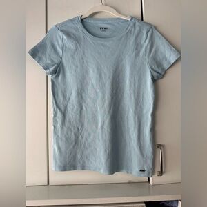 DKNY Light Blue Women's Short Sleeve Tee